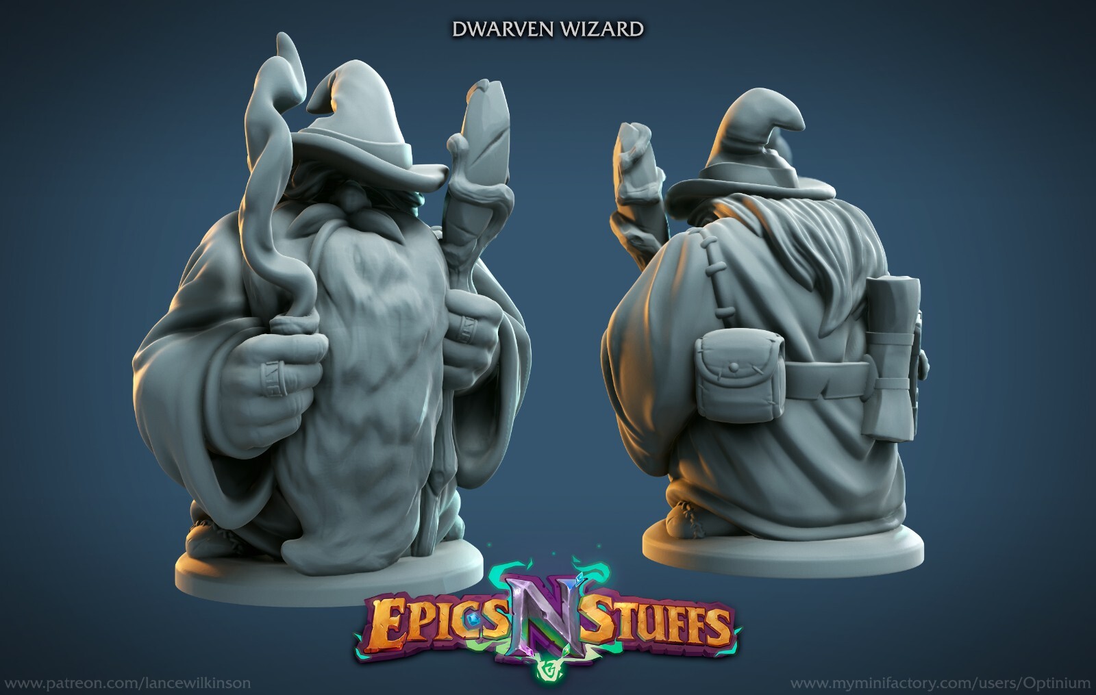 Dwarven Wizard by Epics N Stuffs | D&D | DnD | Print on Demand