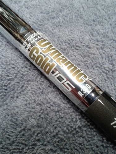 1x Dynamic Gold 105 0r 120 Regular Stiff or X flex Taper tip X Demo 7 iron shaft - Picture 3 of 14