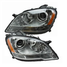 Hella Pair Set of Left Right Halogen Headlight Assembly For Mercedes W164