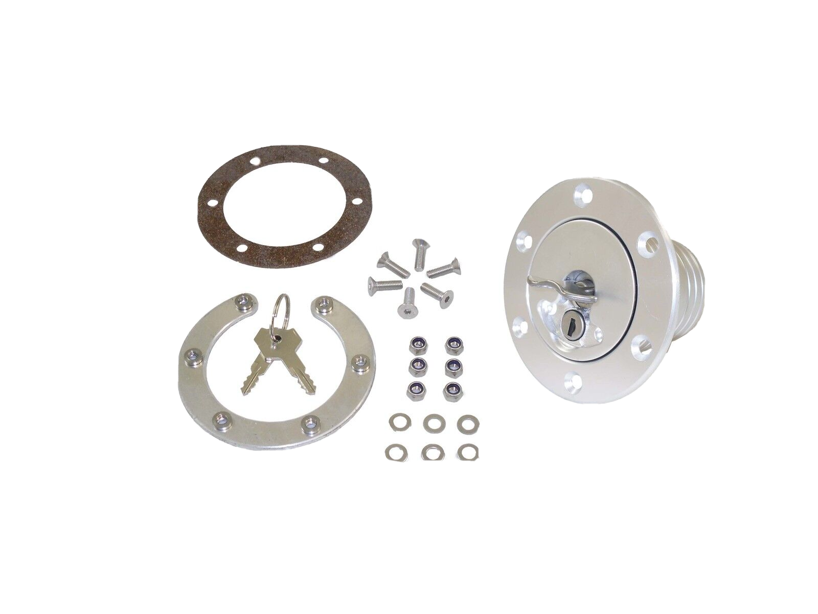 UNIVERSAL ALUMINIUM FUEL FILLER CAP KIT 3" RACE CAR KIT CAR MOTORSPORT