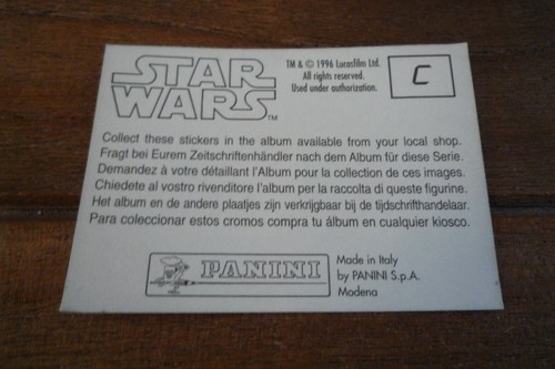 Panini Star Wars Stickers from 1996 - VGC! Pick The That Stickers You Need! - Picture 8 of 12
