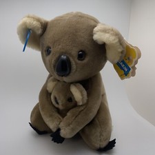 Vintage Dakin Nature Babies Koala Stuffed Plush Set with Tag 1978