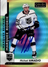 Michael Amadio Signed Auto 2017-18  Platinum Color Wheel card Los Angeles Kings