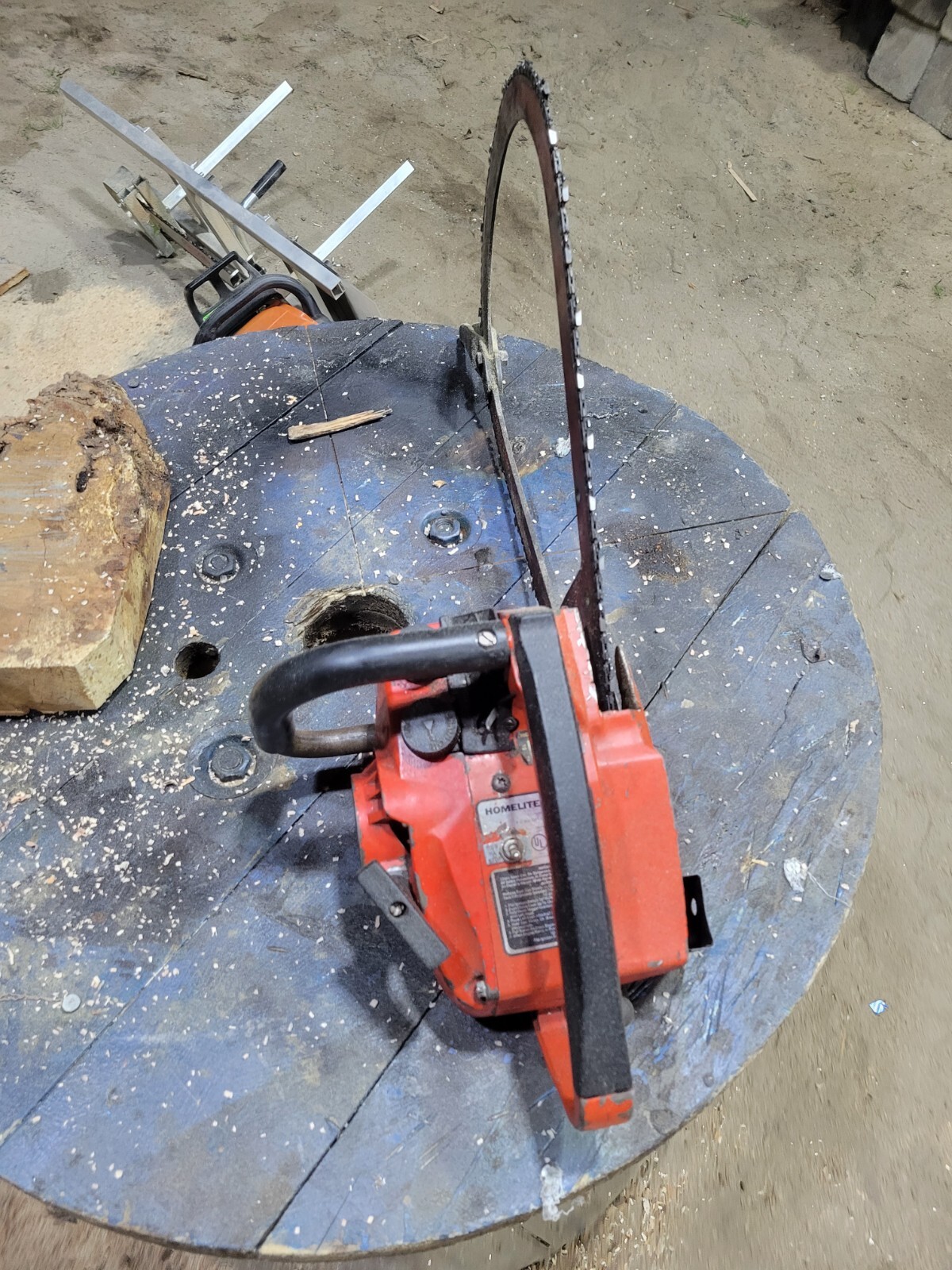 Vintage Homelite Textron XL2 Chainsaw With Custom Bow Bar & Chain eBay