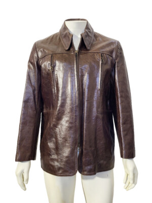 GIUBBOTTO GIACCA CAPPOTTO NERO GIARDINI UOMO VERA PELLE MORO CUOIO