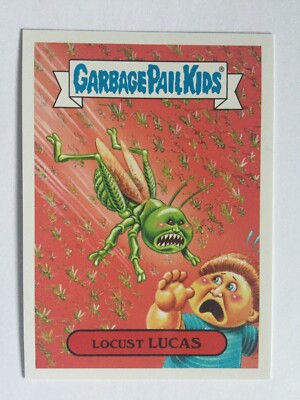 Garbage Pail Kids Topps 2017 Adam-Geddon Sticker The Plagues 2a Locust Lucas