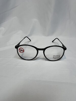Fratelli Lozza Lonyl Saturn Black Eyeglass FRAMES ONLY 52 20 135  Eyeglasses