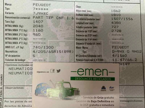9662240180 Resistencia Calefaccion para PEUGEOT PARTNER TEPEE Premium 2 1169910 - Imagen 9 de 18