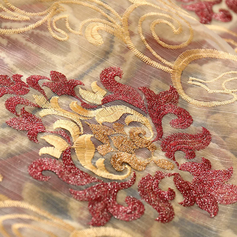 Luxury thick Italy velvet fabric solid cloth blackout curtain valance tulle E667 - Image 2 of 4