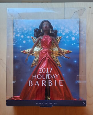 New Vintage 2017 Holiday Barbie African American Barbie Doll Mattel DYX40 