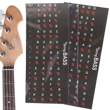 2 Sheets of Paper Stickers for Bass Guitar Key Labels of ...