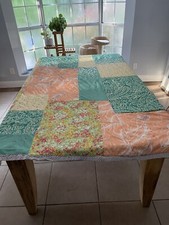 Handmade Tie Knotted Quilt Blanket Multicolor