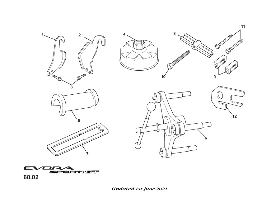 LOTUS CLAW-CRANK PULLY REMOVAL-EVORA Part Number: T000T1515F