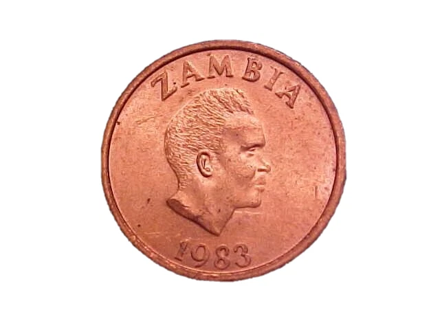 1983 Zambia 2 Ngwee KM# 10a - Very Nice Choice BU Collector Coin!-c1842xux - Image 2 of 2