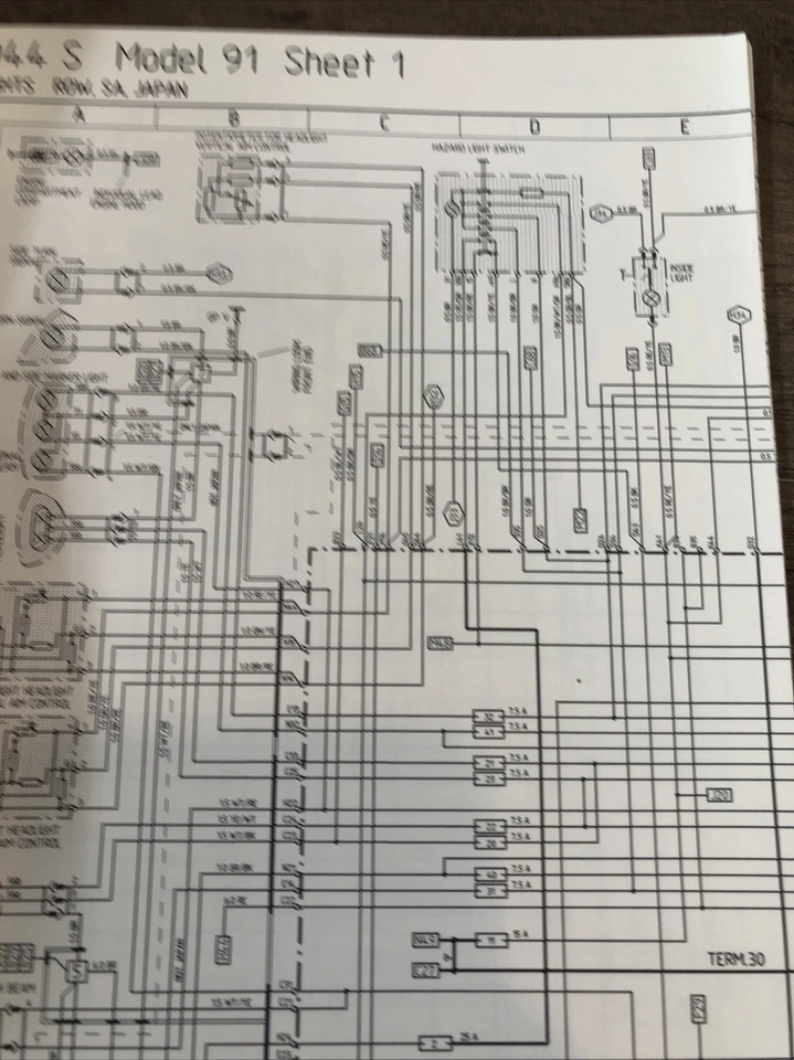 Porsche 944 1991 suplemento 23 manual de reparación de fábrica Foto 3 de 4