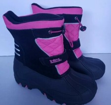 Totes Kids Girls Pink Winter Snow Boots Size 5 Waterproof