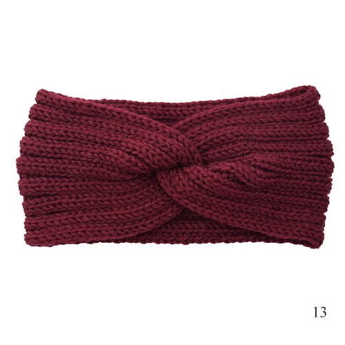 Women Winter Knitted Ear Warmer Headband Crochet Wool Hairband Hat Beanie Gifts - Bild 25 von 48