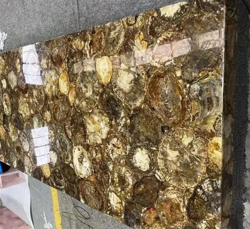 152cmx76.2cm Antik Versteinertes Stein Ess Tisch Top Rechteckig Konferenz Deko - Bild 4 von 7