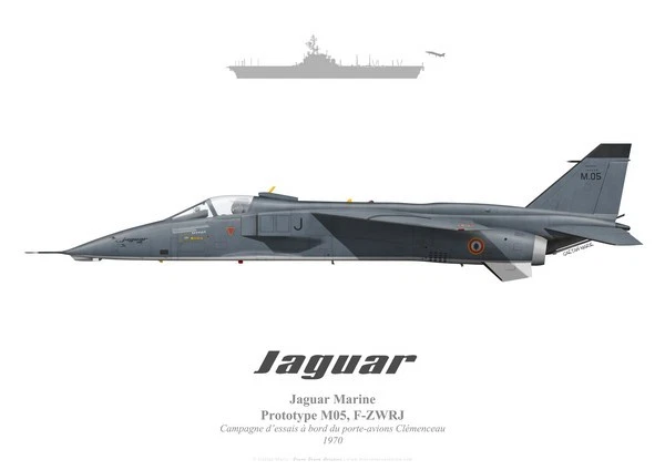Print Jaguar M prototype, porte-avions Clémenceau (par G. Marie)