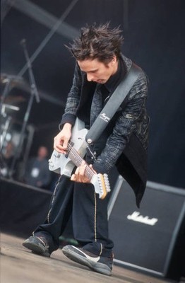 Muse Matthew Bellamy Beach Rock Festival Oostende Belgium July 2002 Old Photo 5