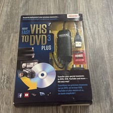 Roxio Easy VHS to DVD 3 Plus - VHS to DVD Converter New Sealed Transfer Videos