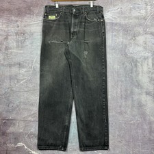 Vintage Levi's 550 Jeans Men's Black 37X31.5 Relaxed Fit Denim Jeans 90s 2233