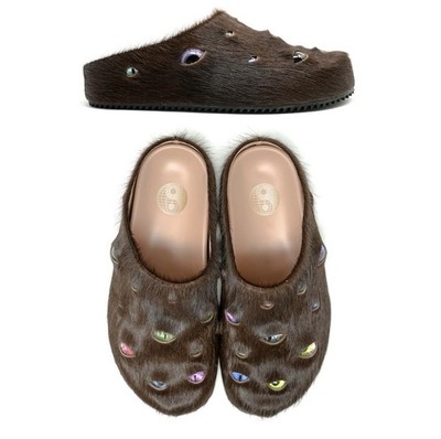 Esenes Worldwide Brown Eyeball Mule Size 9 | eBay