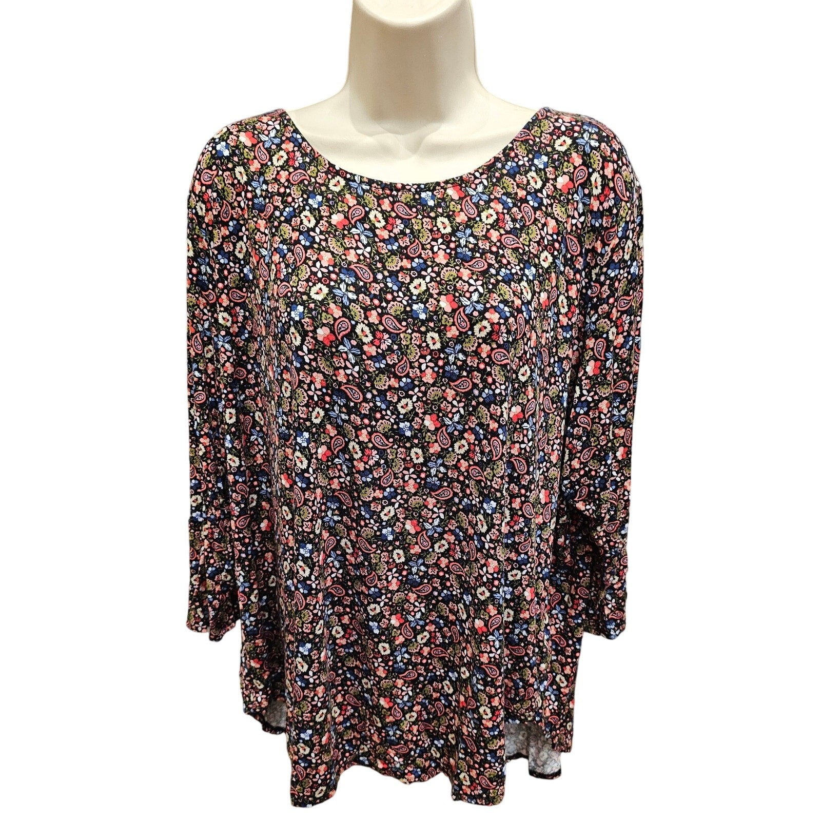 Philosophy 3X colorful paisley basic comfort 3/4 … - image 1