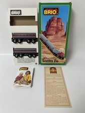Vintage Brio Santa Fe Train 33423 Holzeisenbahn Set Boxed 1994 MISSING LOCO