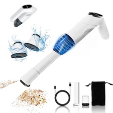 Cordless Handheld Vacuum Cleaner, 12KPa Strong Suction & 180° Rotatable Head,...