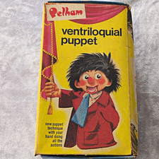 Pelham Vintage Ventriloquial Puppet Hand Puppets with Box Working Good Condition