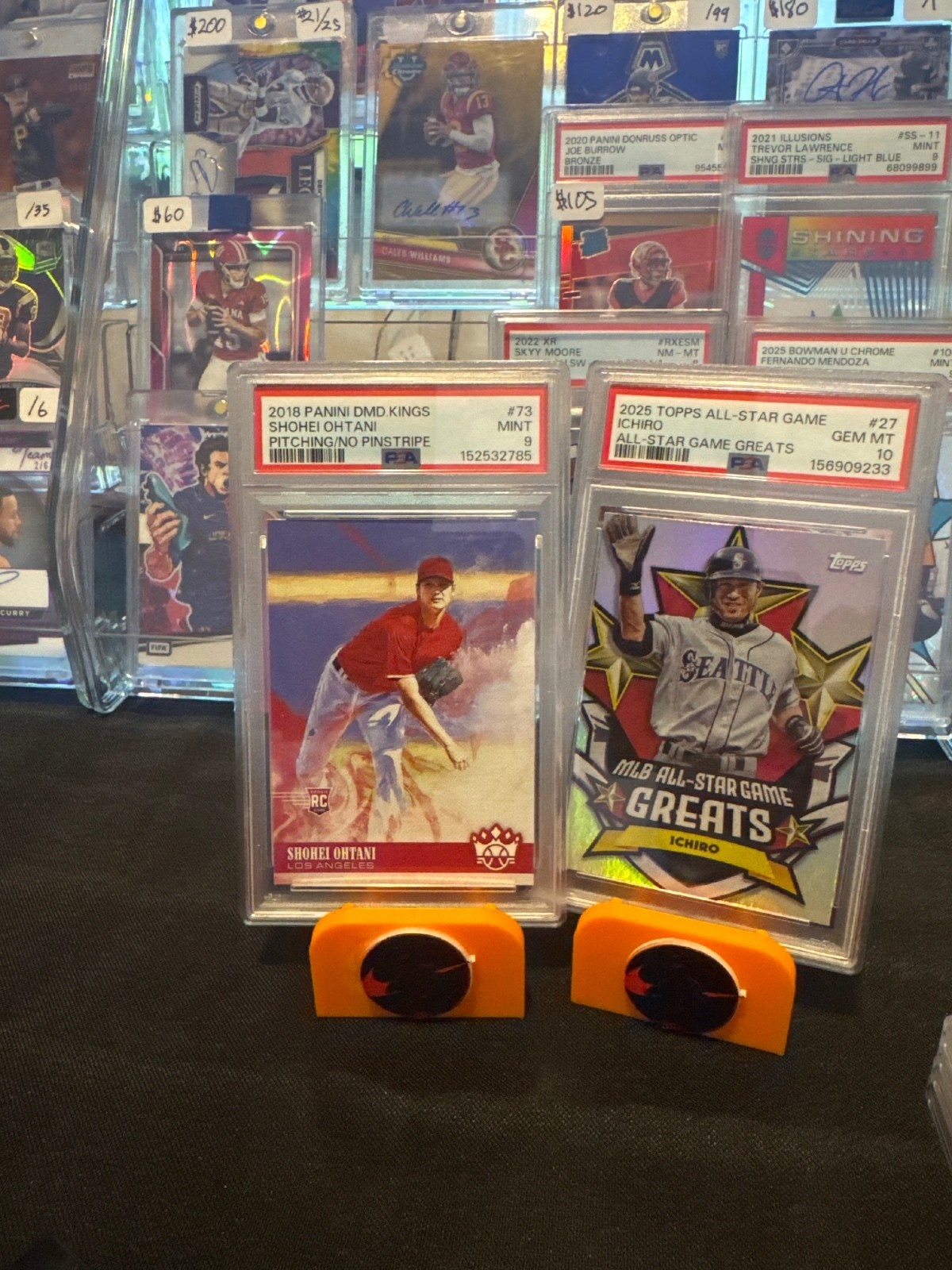 Japan HOF 2-card PSA Lot Shohei Ohtani & Ichiro view 1
