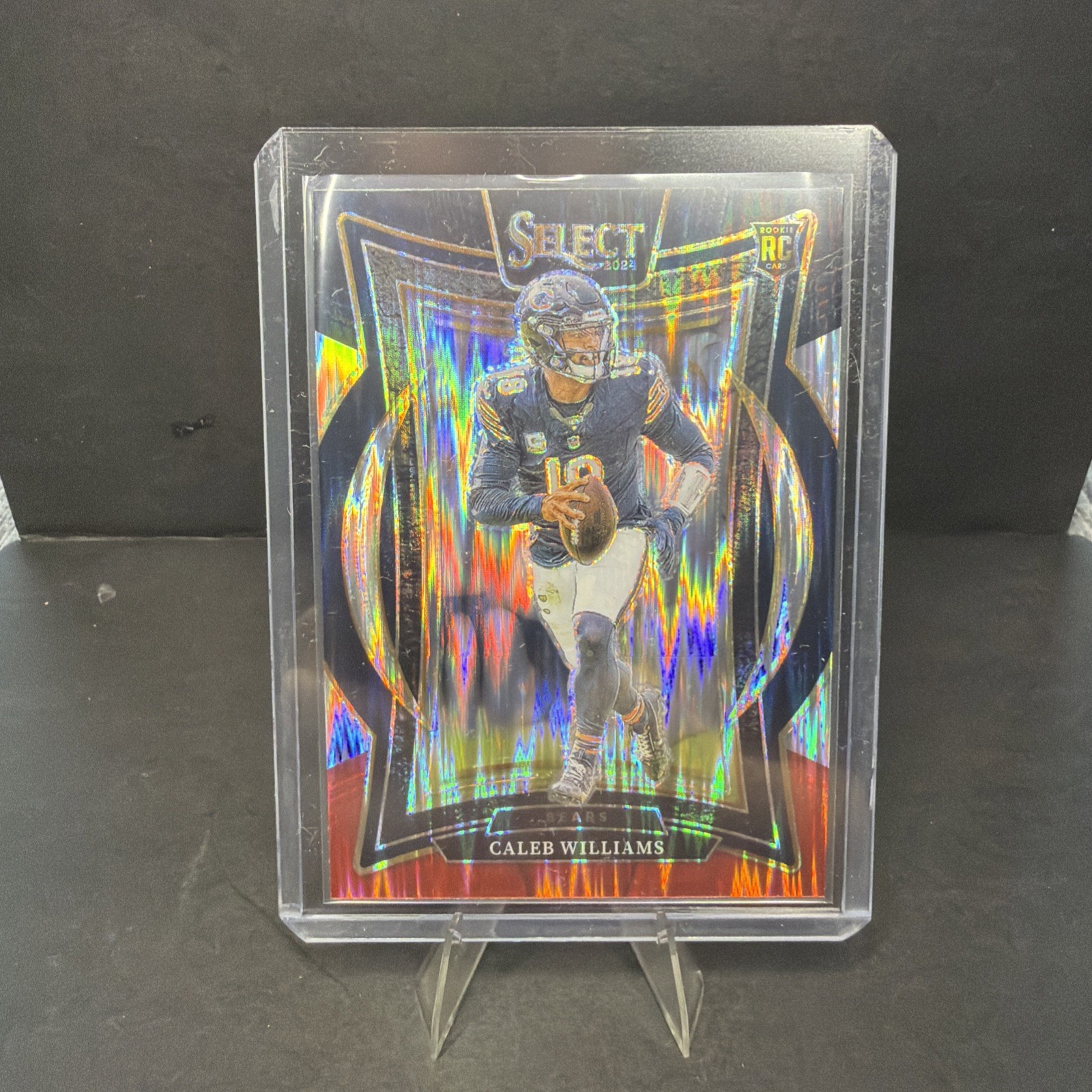 2024 Panini Select - Concourse Caleb Williams #25 Black & Red Shock Prizm (RC)