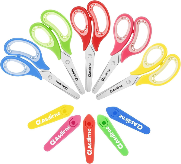 Asdirne Kinderschere, Sicherheitsschere, Bastelschere Mit Stumpfer Spitze, Edels-image