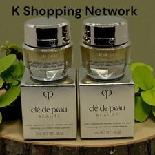 cle de peau enhancing eye contour cream supreme 2ml/.06 oz each lot of 2