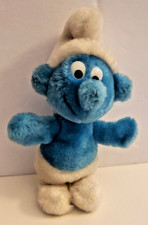 Smurf Plush Mini 1981 Peyo Wallace Berrie CO. Vintage 7 No Tag In Great Cond.