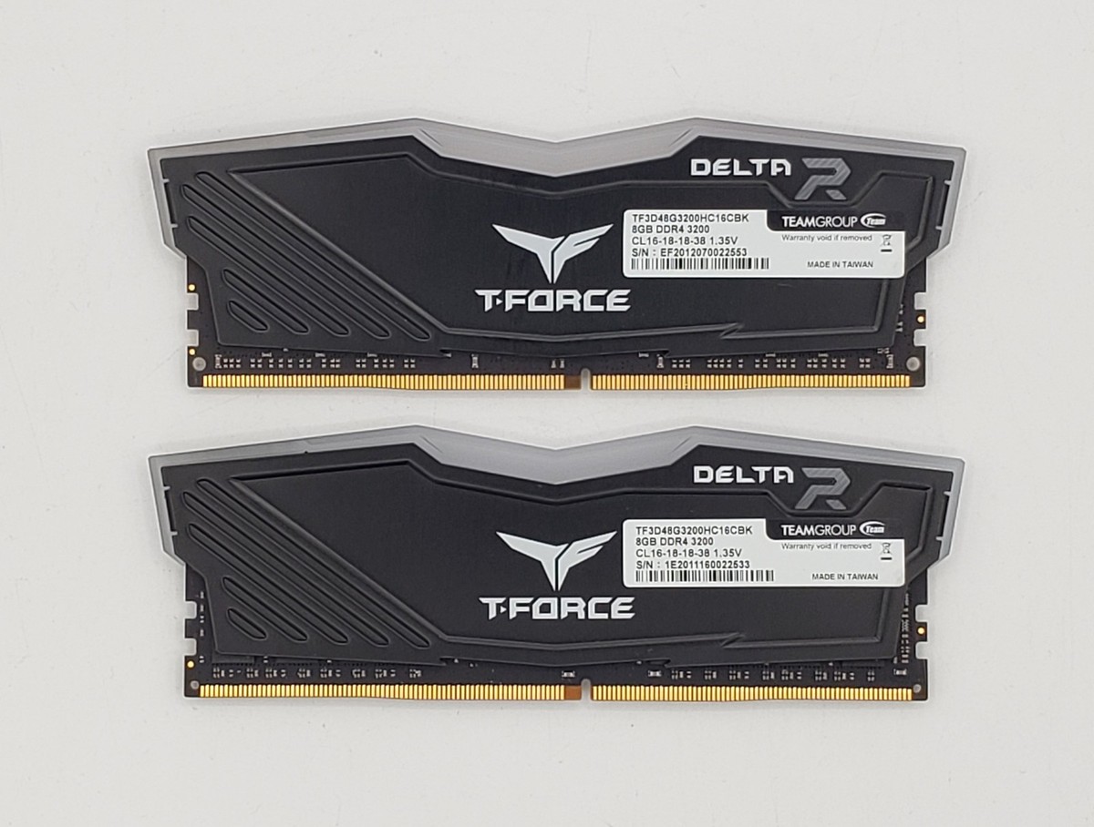 TeamGroup T-Force Delta R 16GB 8GBx2 DDR4 RAM 3200MHz