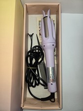 Rotating Electric Curling Iron Automatic Hair Curler Hairdressing Purple