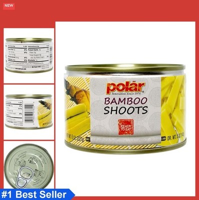 Canned Bamboo Shoots Sliced 8 Oz Pack of 12 All Natural Low Calorie Vegetable