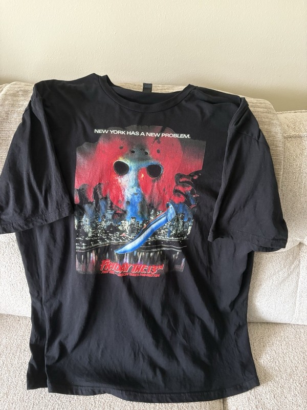 Friday the 13th Jason Takes Manhattan Poster T-Shirt Men's Xl