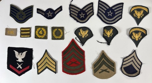 Mix of U.S. Army & U.S. Air Force Enlisted Rank Insignia (I-1)