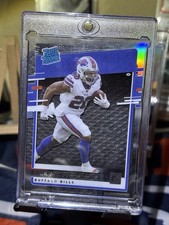 Panini 2020 Chronicles Clearly Donruss Rated Rookie RR-ZM Zack Moss Bills Card