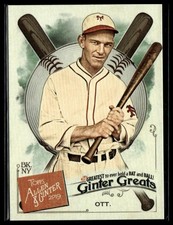 2019 Topps Allen & Ginter #GG-29 Mel Ott Ginter Greats