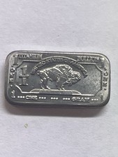 Titanium Buffalo Bar, barra da 1 grammo, nuova da CMC come nuova, di REEDERSONG