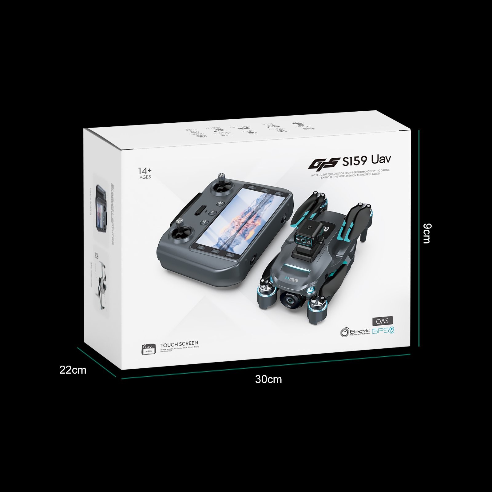 8K GPS Drone w/ Touchscreen Controller, 5G FPV, Dual Battery, Auto Return