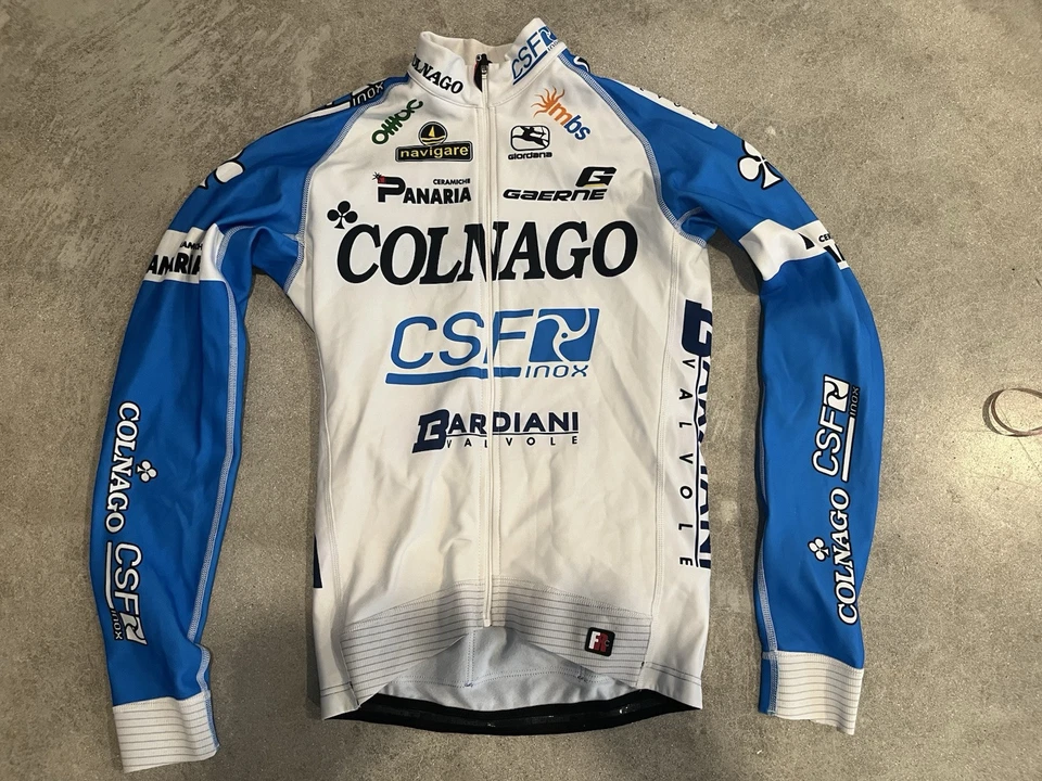 Combo de jersey, chaleco, baberos de ciclismo de invierno Colnago CSF Foto 2 de 4