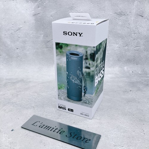 Sony SRS-XB23 L Blue Extra Bass Wireless Bluetooth Waterproof Speaker JP New - Picture 1 of 22