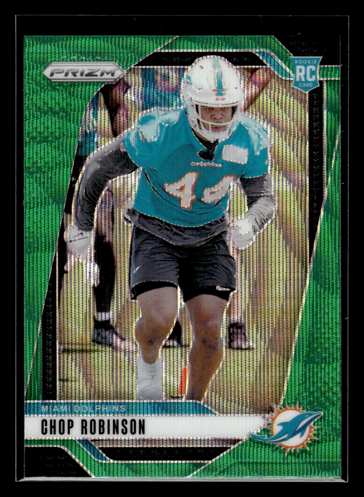 Chop Robinson 2024 Panini Prizm #319 Miami Dolphins Green Wave