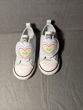 Converse CTAS One Strap OX Light Blue/Multi Toddler Girl's Sneakers-Sz 10