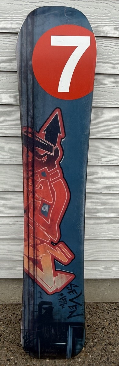Vintage 2006 Burton SEVEN 151cm Snowboard Trevor Andrew TRZA Red